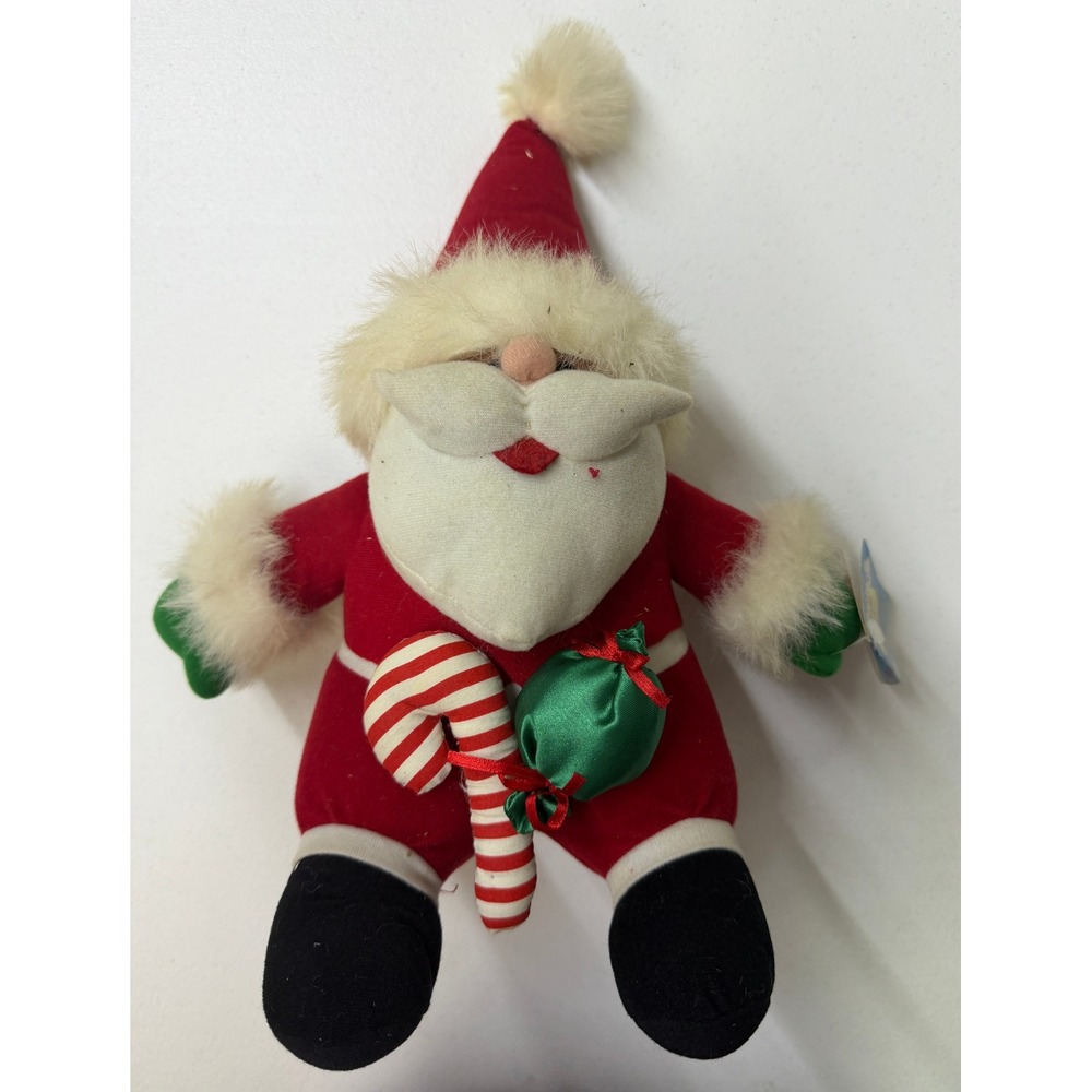 Vintage Kuddle Me Toys Kellytoy Santa Claus Plush 12 Inch Christmas Stuffed Toy